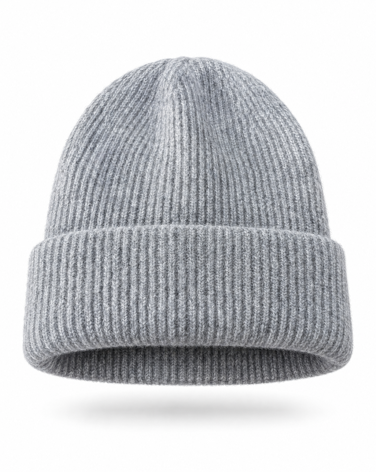 Strickmütze Cosy Crown in Grau - Packshot Vorderseite
