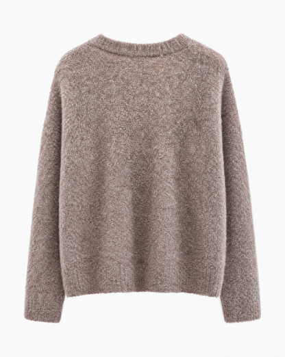 Strickcardigan Teresa Taupe Packshot hinten