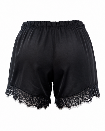 Shorts Silky Schwarz - Packshot Rückseite