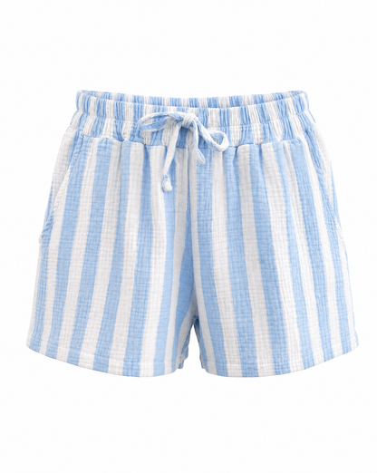 Musselinshorts Ocean Stripes - Packshot Vorderseite