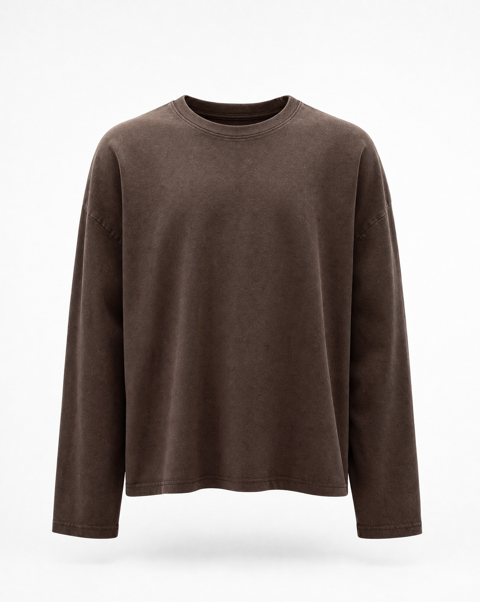 Longsleeve Braun Packshot vorne