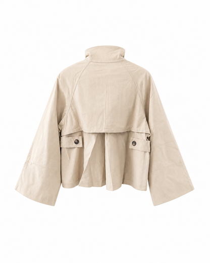 Trenchcoat Alessa Beige Rückansicht