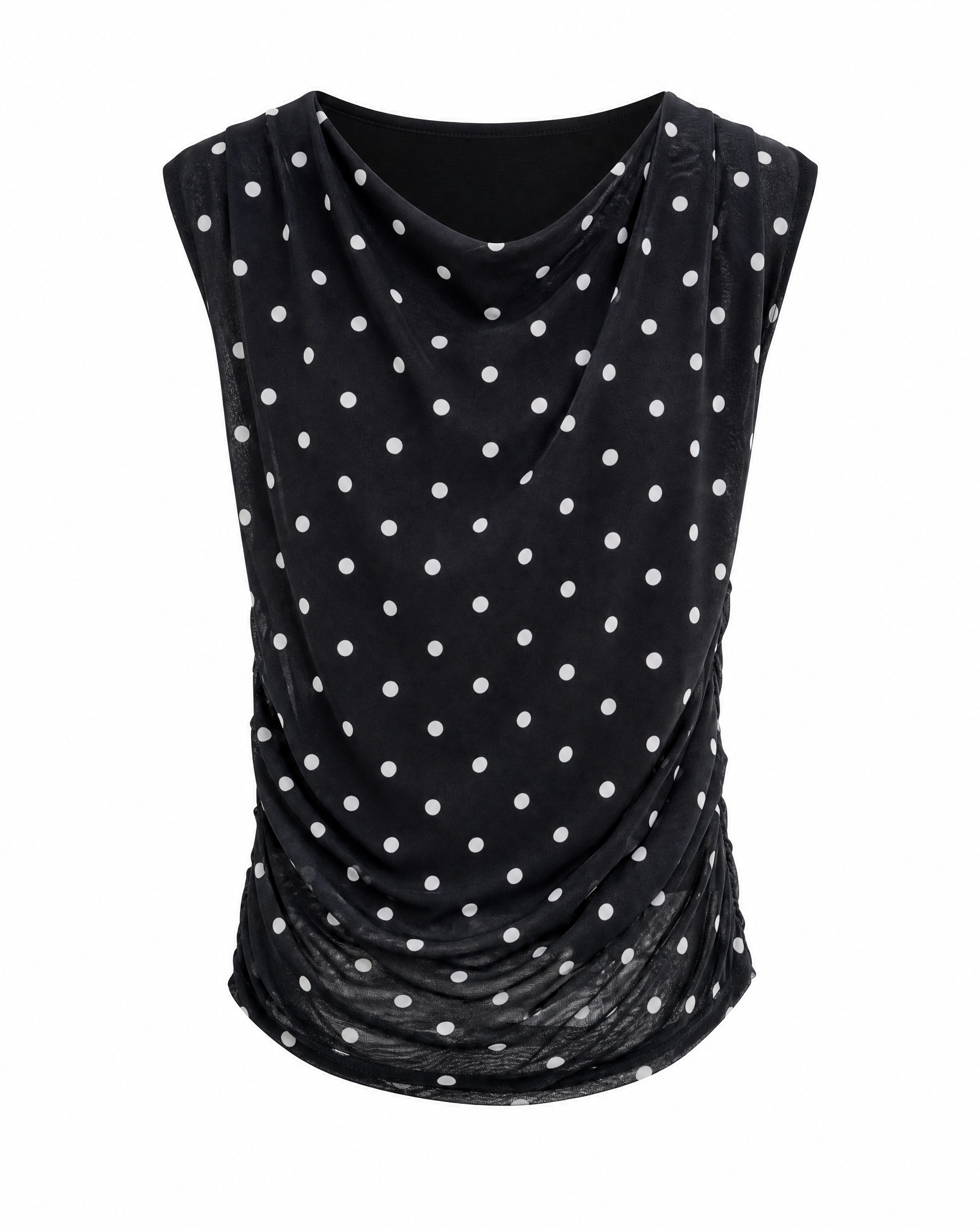 Top Polka schwarz - Packshot Vorderseite
