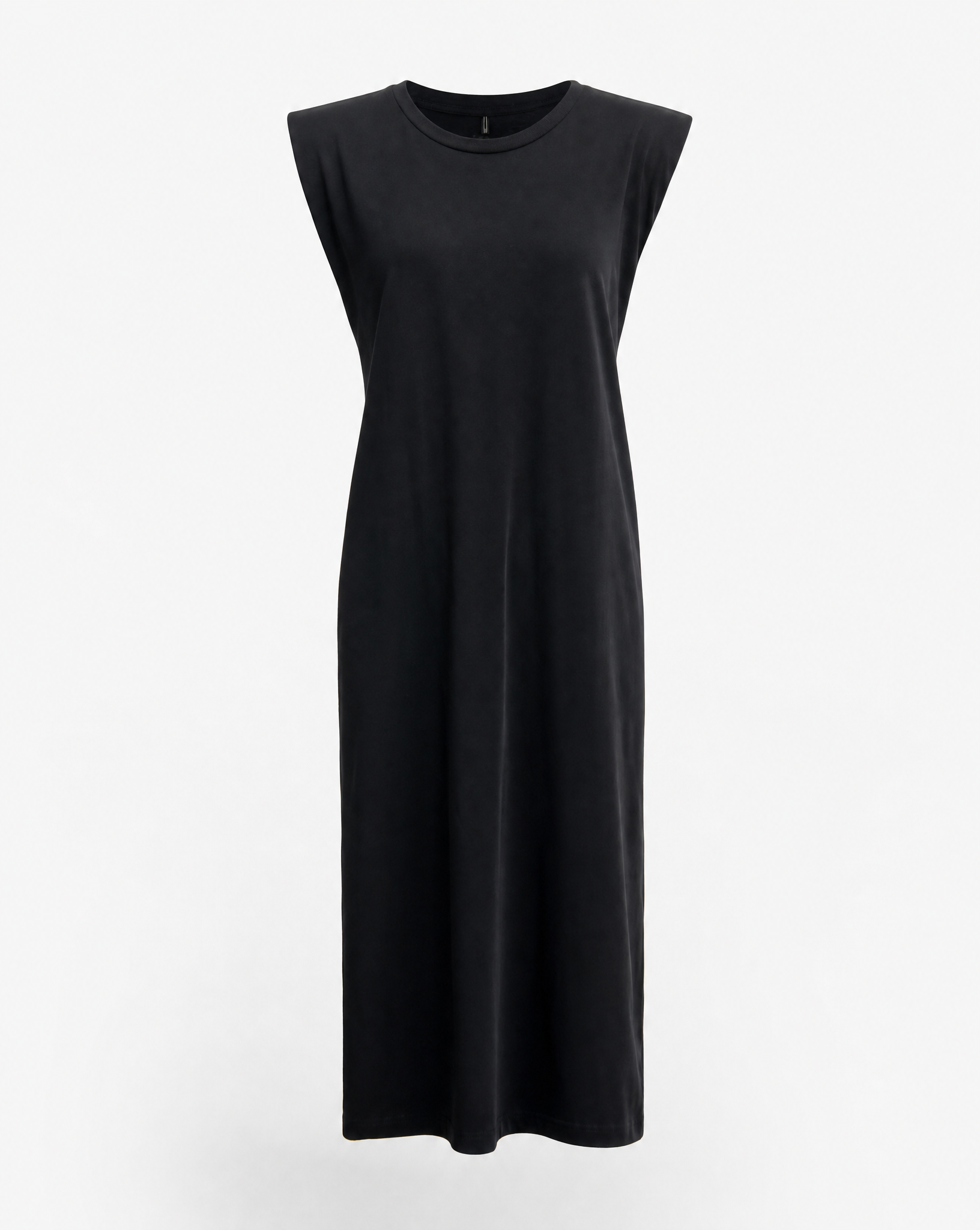 Jerseykleid Base Schwarz - Packshot Vorderseite