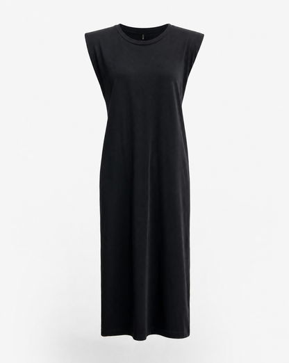 Jerseykleid Base Schwarz - Packshot Vorderseite