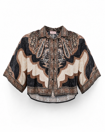 Bluse Romy Schwarz - Vorderseite
