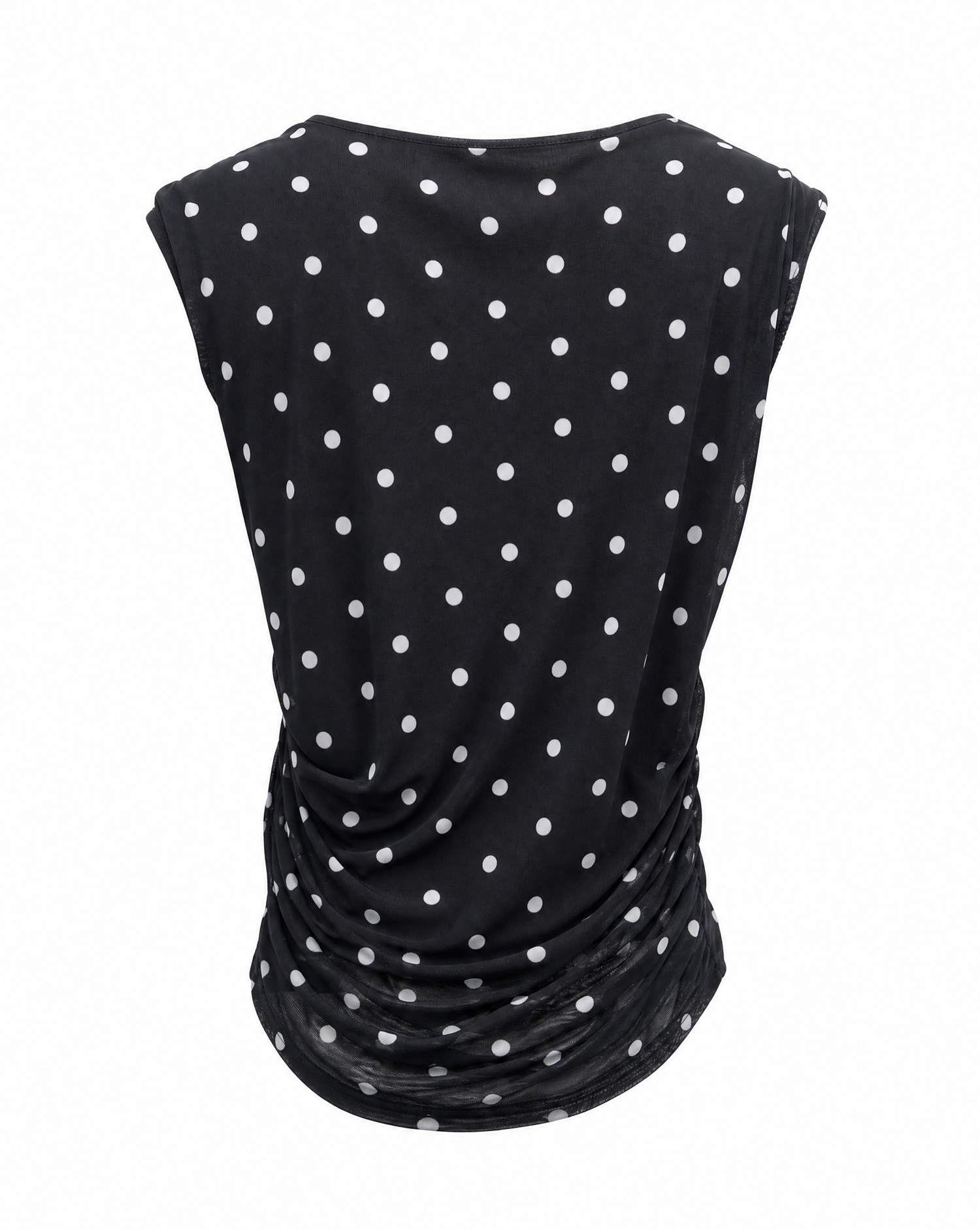 Top Polka schwarz - Packshot Rückseite