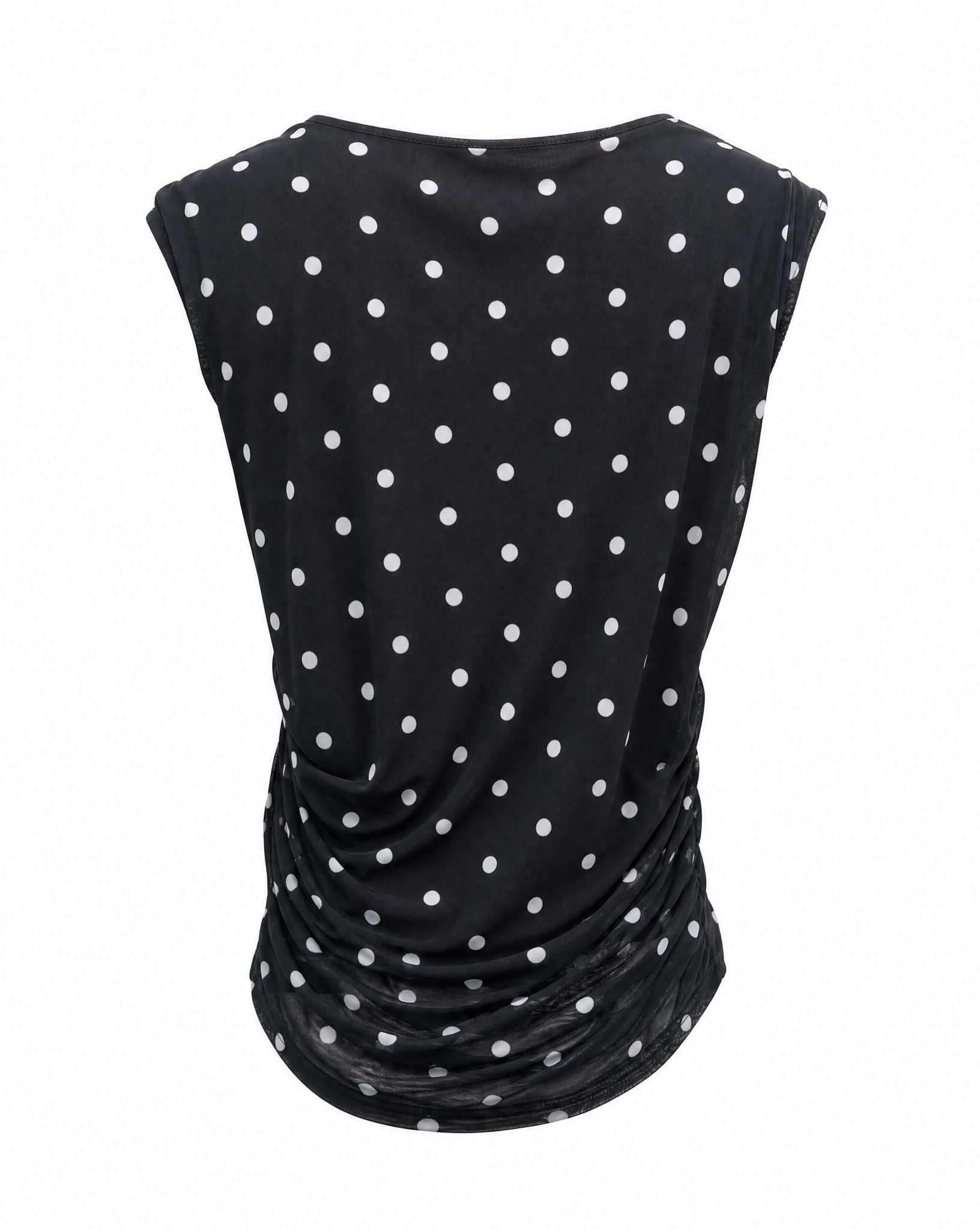 Top Polka schwarz - Packshot Rückseite