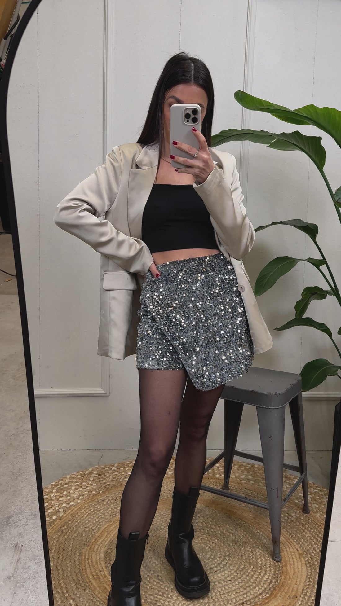 Pailletten-Skort Sparkle